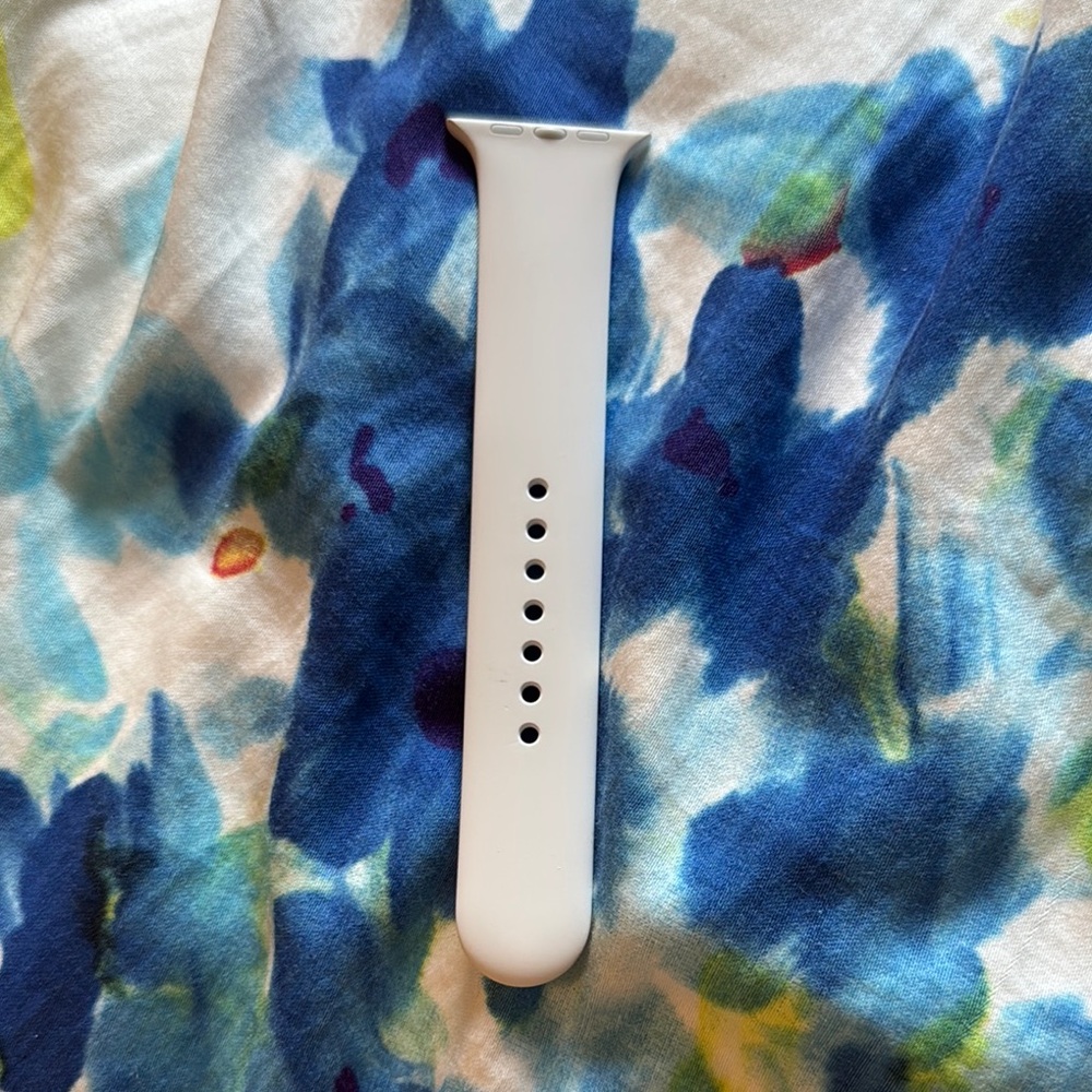 42mm white Apple White Silicone Watch Strap